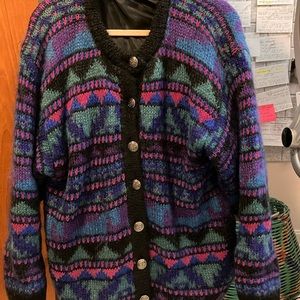 Icelandic Design mohair/ wool cardigan